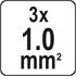 CORD EXTENSION W. GROUND 3S 3M