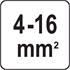 SELF ADJ. CRIMP. PLIERS FERRULES 4 16MM2