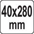 FLAT CHISEL SDS MAX 40x18x280MM