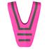 Hi Vis  Reflective Neon Collar Vest for Juniors in Pink