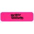 Hi Vis  Reflective Neon Sticker 70x22mm in Pink