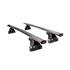 G3 Pacific black steel aero Roof Bars for Seat Ibiza V, 2008 Onwards, Coupe Model