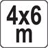 TARPAULIN 4x6M 57G/M2 / GREEN
