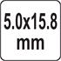 PLASTIC BLIND RIVETS 5.0x15.8MM 10PCS