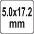 PLASTIC BLIND RIVETS 5.0x17.2MM 10PCS