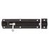 MOY Black Jappaned Tower Bolt   10 Inch