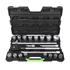 JBM 21 Pcs Plastic Tool Case With 3/46 Point Sockets 