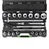 JBM 21 Pcs Plastic Tool Case With 3/46 Point Sockets 