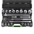 JBM 21 Pieces Tool Case With 3/4 12 Point Sockets   Zinc Finish 
