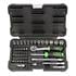 JBM 56 Pieces Tool Case With 1/4 12 Edge Sockets   Zinc Finish 