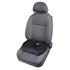 Memory Foam Contour Seat Cushion   Black