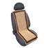 Wooden Bead Car Seat Cushion For Back Support   Natural Brown