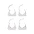SELF LOCKING PIPE CLIPS 28MM 4PCS