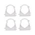 SELF LOCKING PIPE CLIPS 28MM 4PCS