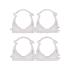 SELF LOCKING PIPE CLIPS 32MM 4PCS