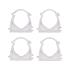 SELF LOCKING PIPE CLIPS 32MM 4PCS