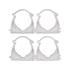 SELF LOCKING PIPE CLIPS 40MM 4PCS