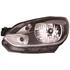 Left Headlamp (Halogen, Takes H4 Bulb, With Chrome Bezel, Supplied Without Motor) for Volkswagen UP 2011 on
