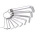 HEX KEY SET 10PCS 1.5 10MM CrV