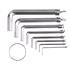 HEX KEY SET 8PCS 2 10MM CrV