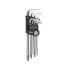 HEX KEY W. BALL SET 9PCS 2.5 10MM CrV