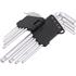 HEX KEY W. BALL SET 9PCS 2 10MM CrV