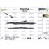 Valeo VM209 Silencio Flat Wiper Blades Front Set (575 / 500mm) for BMW 3 Series 1998 to 2005