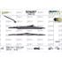 Valeo VM216 Silencio Flat Wiper Blades Front Set (550 / 400mm) for Alfa Romeo 147, 2001 to 2010