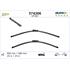 Valeo VF351 Silencio Flat Wiper Blades Front Set (600 / 580mm   Pinch Tab Arm Connection) for Alpina B5 Estate 2005 Onwards
