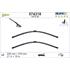 Valeo VF318 Silencio Flat Wiper Blades Front Set (530 / 475mm   Side Pin Arm Connection) for GOLF Mk IV 1997 to 2005