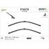 Valeo VF319 Silencio Flat Wiper Blades Front Set (530 / 530mm   Side Pin Arm Connection) for GOLF Mk IV Estate 1999 to 2006