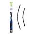 Valeo VF310 Silencio Flat Wiper Blades Front Set (600 / 475mm   Side Pin Arm Connection) for Volkswagen Golf V Estate 2007 2009