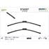 Valeo VF419 Silencio Flat Wiper Blades Front Set (650 / 550mm   Bayonet Arm Connection) for GRAND SCÉNIC 2004 Onwards
