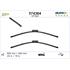 Valeo VF323 Silencio Flat Wiper Blades Front Set (600 / 400mm   Bayonet Arm Connection) for DS DS3 2015 Onwards
