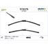 Valeo VF427 Silencio Flat Wiper Blades Front Set (650 / 400mm   Pinch Tab Arm Connection) for CORSA D 2006 to 2014