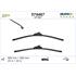 Valeo VF367 Silencio Flat Wiper Blades Front Set (550 / 550mm   Hook Type Arm Connection) for KANGOO 2008 Onwards