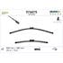 Valeo VF375 Silencio Flat Wiper Blades Front Set (600 / 380mm   Push Button Arm Connection) for A1 2010 Onwards