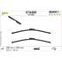 Valeo VF380 Silencio Flat Wiper Blades Front Set (550 / 550mm   Claw Arm Connection) for Audi A6 Avant 2005 to 2011
