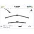 Valeo VF448 Silencio Flat Wiper Blades Front Set (650 / 500mm   Push Button Arm Connection) for Lexus RX 2015 Onwards