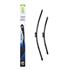 Valeo VF452 Silencio Flat Wiper Blades Front Set (650 / 475mm   Push Button Arm Connection) for V40 Hatchback 2012 Onwards