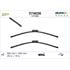 Valeo VF456 Silencio Flat Wiper Blades Front Set (650 / 400mm   Bayonet Arm Connection) for LAGUNA Coupe 2008 Onwards