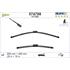 Valeo VF388 Silencio Flat Wiper Blades Front Set (650 / 450mm   Push Button Arm Connection) for Skoda Karoq 2017 Onwards