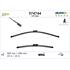 Valeo VF344 Silencio Flat Wiper Blades Front Set (550 / 550mm   Push Button Arm Connection)