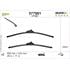 Valeo VF981 Silencio Flat Wiper Blades Front Set (650 / 430mm   Hook Type Arm Connection) for Honda HR V 2021 Onwards
