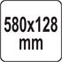 FLOAT, SS STEEL, SMOOTH, 580MM