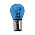 12V Blue Dyed Glass, double filament lamp   P21 5W   21 5W   BAY15d   2 pcs    D Blister