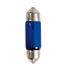 12V Blue Dyed Glass, festoon lamp   C10W   11x35 mm   10W   SV8,5 8   2 pcs    D Blister