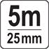 MEASURING TAPE 5M X 25 MM