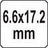 PLASTIC BLIND RIVETS 6.6x17.2MM 10PCS
