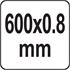 FOLDED STAINLESS STEEL RULER 610 MM
